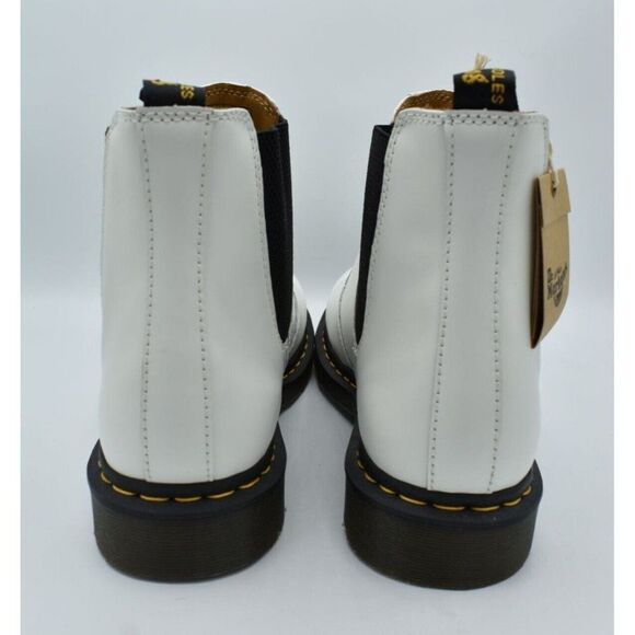 Dr Martens 2976 Mens Size 14 White Smooth Leather Chelsea Boots Shoes main image 5